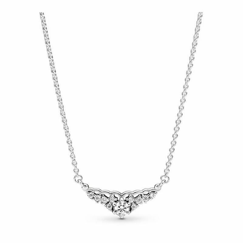 Pandora Fairytale Tiara Necklace NZ, Sterling Silver (386257-ANB)